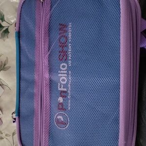 Disney Character Pin Set And A Case Blue and Purple